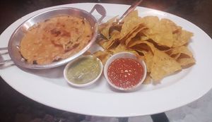 Nachos with vegan cheese with black beans at Salsa Kitchen - Huay Kaew in Chiang Mai