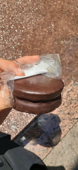 Vegan alfajor, around $90 at Bosque Bambu in Montevideo
