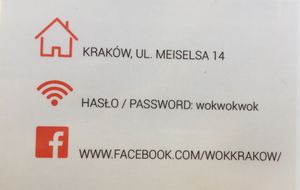 info at Wok in Krakow