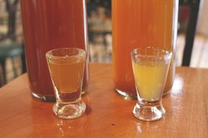 Homemade Kombucha in our lunch menú! at Casa da Tocha in Portimao