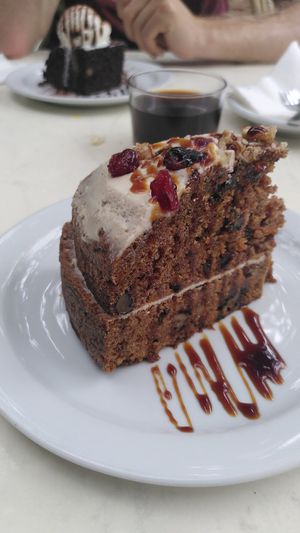 Carrot cake at La Mar de Vins in Mallorca