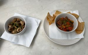 appetizers  at La Mar de Vins in Mallorca