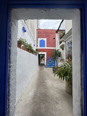 alley to the courtyard  at La Mar de Vins in Mallorca