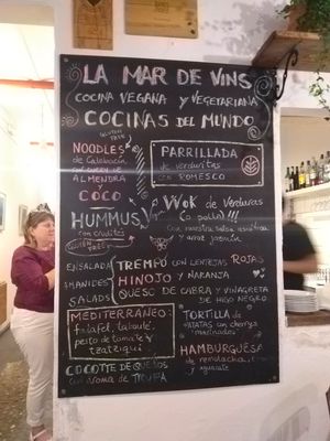 Daily menu at La Mar de Vins in Mallorca