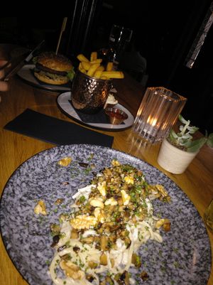 Quite expensive but soooo good, the best vegan burger we ever tried. The place it's a bit posh, and I recommend to always go with a reservation. at Mr. & Mrs. Watson in Amsterdam