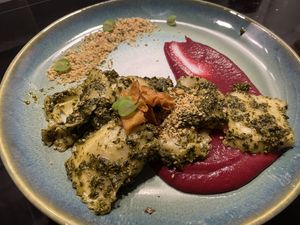 Christmas Valentine’s box ravioli  at Mr. & Mrs. Watson in Amsterdam