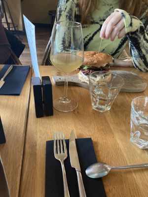 Vegan burger  at Mr. & Mrs. Watson in Amsterdam