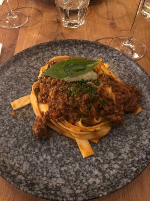 Parpadelle with vegan ragout  at Mr. & Mrs. Watson in Amsterdam