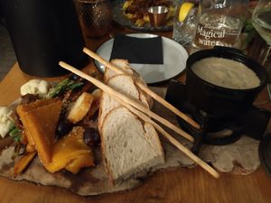 Vegan fondue at Mr. & Mrs. Watson in Amsterdam