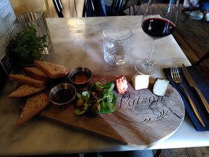 The small vegan cheese platter at Mr. & Mrs. Watson in Amsterdam