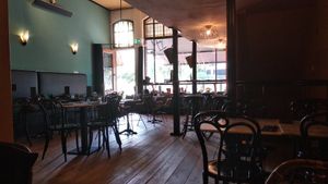 Inside setting. Not as dark as it looks likes. It was a very sunny day. at Mr. & Mrs. Watson in Amsterdam