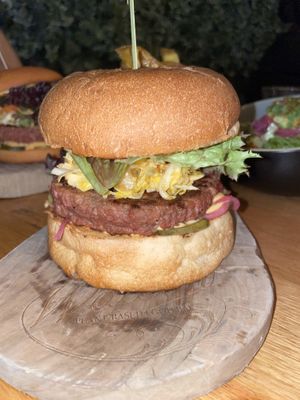 Kombucha bbq burger  at Mr. & Mrs. Watson in Amsterdam