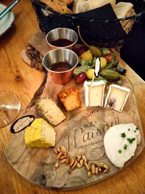 Big cheese platter at Mr. & Mrs. Watson in Amsterdam
