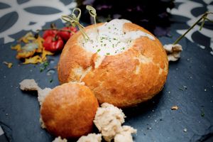 Vegan cheese fondue at Mr. & Mrs. Watson in Amsterdam