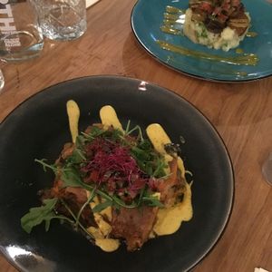 lasagna and stampootje (16.5€ each), stamppootje very bland at Mr. & Mrs. Watson in Amsterdam