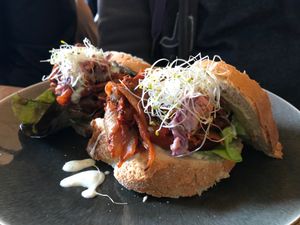 jackfruit sandwich  at Mr. & Mrs. Watson in Amsterdam