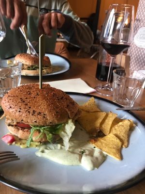 Cheesy “pulled steak” burger at Mr. & Mrs. Watson in Amsterdam