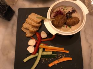 Amazing cheese fondue at Mr. & Mrs. Watson in Amsterdam