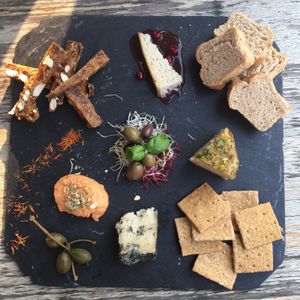 Vegan cheese plate  at Mr. & Mrs. Watson in Amsterdam