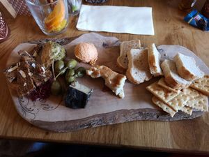 Vegan cheese platter at Mr. & Mrs. Watson in Amsterdam