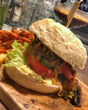 Philly Cheesesteak Burger at Mr. & Mrs. Watson in Amsterdam