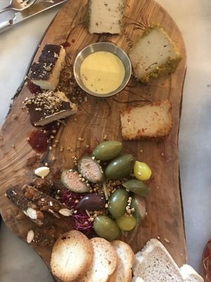 Funky cheese board at Mr. & Mrs. Watson in Amsterdam