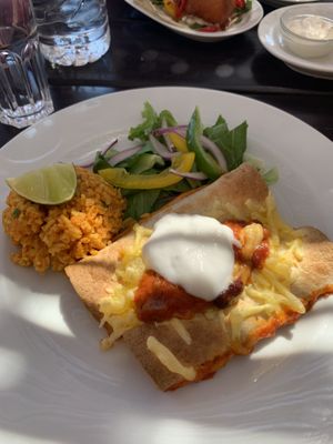 Enchiladas at Harmony in Ios