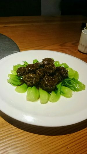 Meatballs - this picture doesn't do justice to this dish, it was delicious at Zǎozǐ Shù - Vegetarian Life Style - Gubeii in Shanghai