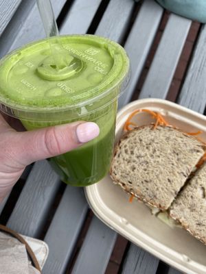 Detox juice  at Mama Matcha Green Bar in Provincetown