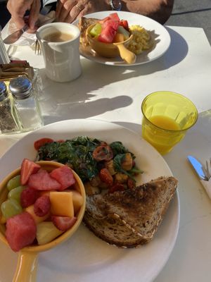 Vegan scrambler   at Liz's Cafe Anybody's Bar in Provincetown