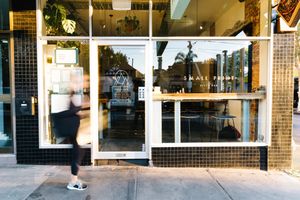 Shop front  at Small Print Pizza Bar in Windsor