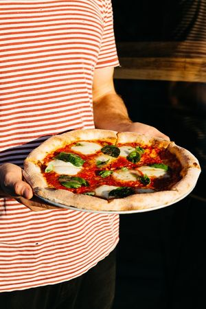 Vegan Margherita  at Small Print Pizza Bar in Windsor