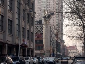 Here's a good landmark at Su Xin Shi Du in Harbin