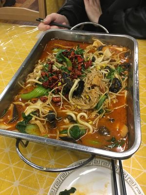 Spicy noodles at Su Xin Shi Du in Harbin