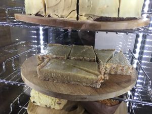 Raw lemon cheesecake at Letterbox Cafe in Penguin