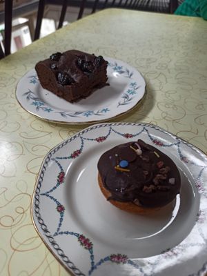 Dessert at Loves Cafe in Weston-super-mare