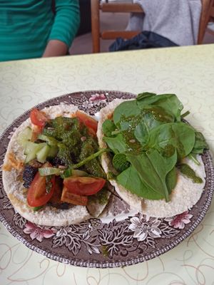 Sabich at Loves Cafe in Weston-super-mare