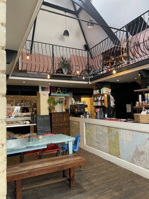 Café inside   at Loves Cafe in Weston-super-mare