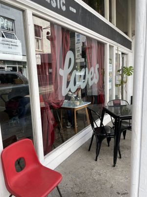 Outside   at Loves Cafe in Weston-super-mare