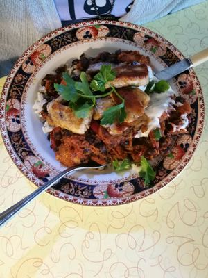 Black bean chili at Loves Cafe in Weston-super-mare