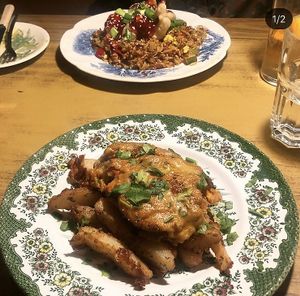 ‘Chicken’ Parma- vegan junk food night  at Loves Cafe in Weston-super-mare