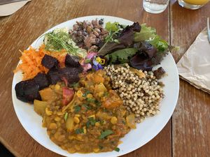 Had so much left over 🌱 at Loves Cafe in Weston-super-mare