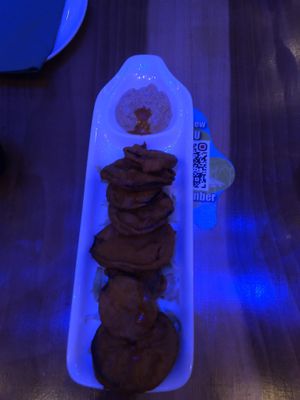 Aubergine pakora  at Tedo Tapas Bar in Cork