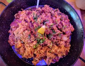 Vegetable paella (vegan) at Tedo Tapas Bar in Cork
