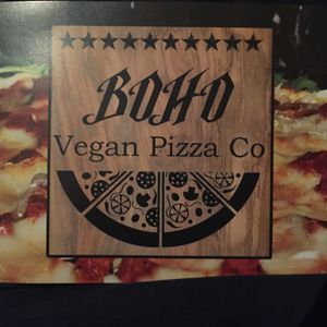 Boho pizza at BoHo Vegan Grill and Tapas Bar in Newcastle Upon Tyne