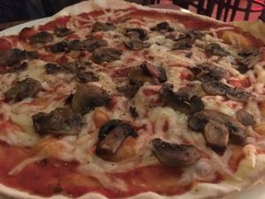 Woodland pizza  at BoHo Vegan Grill and Tapas Bar in Newcastle Upon Tyne