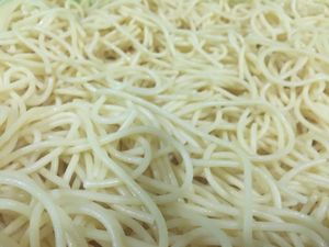 Ask for the spaghetti bolognese or carbonara without meat at Green Karst in Dong Van