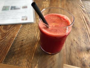 Beets carrot juice at plant-HOLIC in Ginowan