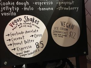 Vegan menu  at Moustache - Central in Auckland
