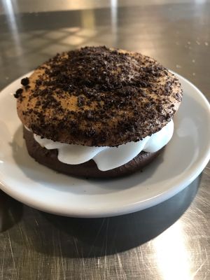 Vegan ice cream sandwich at Moustache - Central in Auckland